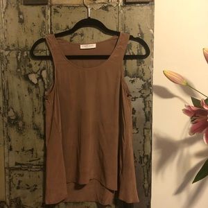 Everlane Clean Silk Tank in Mauve, sz XS